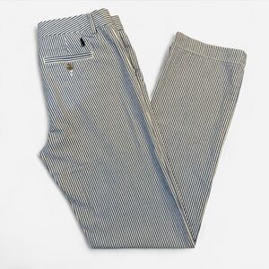 Polo Ralph Lauren Blue & White Seersucker Pants - Size 18 (30”/30”)